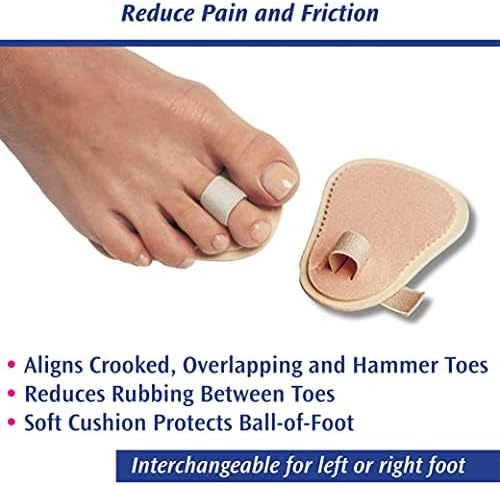PediFix Budin Toe Straightener – Single Toe Alignment Support, One Size Fits Most, Left or Right Foot
