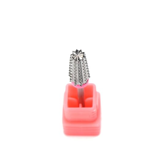Nail Carbide 5 in 1 Nail Drill Bit,Two Way Use for Left and Right Handed,Acrylic or Hard Gel Remover Drill Machine Accessory (3XC)