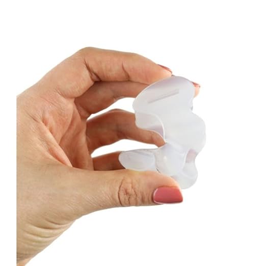 Correct Toes – Bunion Corrector, Toe Separator & Toe Spacers for Men and Women, Unisex, Clear, Large