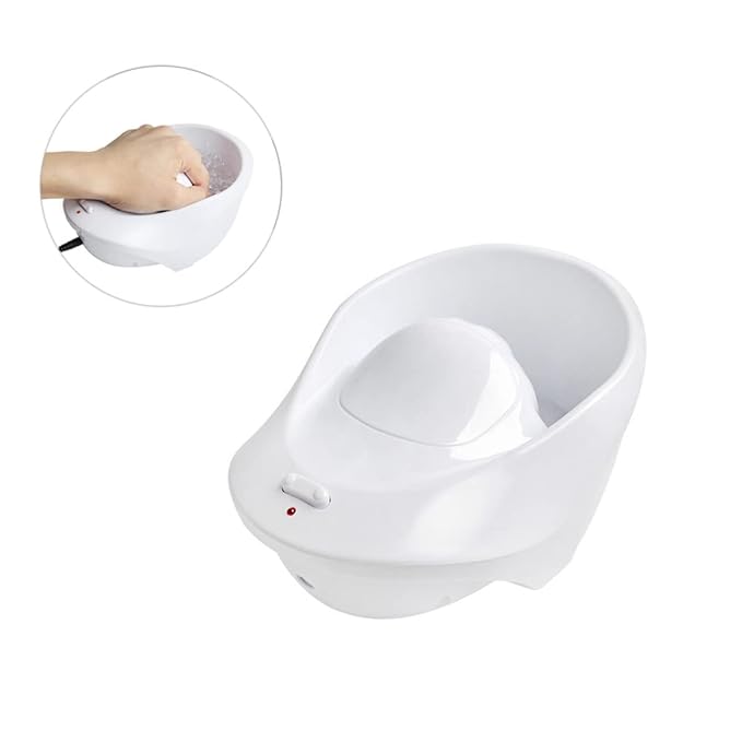 Electric Nail Soaking Bowl Nail Spa Machine Manicure Bowl for Hands Battery Operated