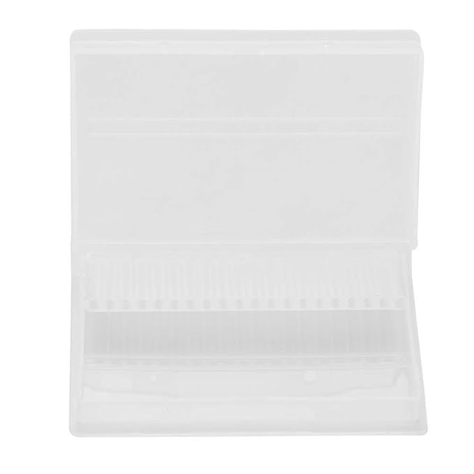 Nail Drill Bit Case, 20 Slots Nail Drill Bit Case Holder Manicure Tool Organizer Displayer Stand Nail File Bit Case Holder