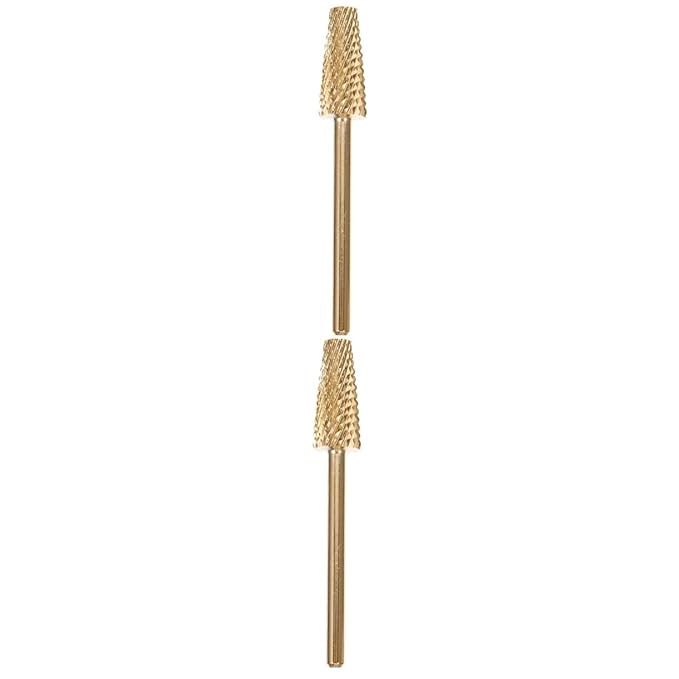 minkissy 2pcs Nail Art Polishing Grinding Manicure Grinding for Nail Care Suitable for Professional and Home Use Tungsten Material Easy to Use