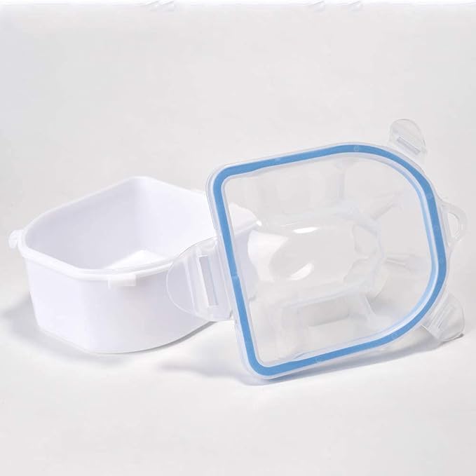 2 PCS Nail Soaking Bowl Nail Soak Off Bowl Acrylic Nail Remover Tool Acetone Nail Polish Remover Bowl Nail Soaker Tray Manicure Tool