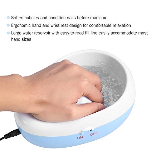 Electric Nail Soaking Bowl, Manicure Hand Bowl Spa Massager Vibrating Massager Soak Soothing Relaxing Manicure Machine Soften Cuticles Hands Care Tool