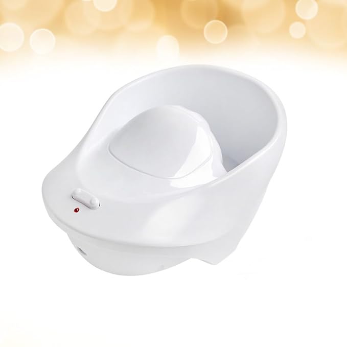 Healifty Electric Nail Bubble Spa Hand Bowl for Manicure and Polish Soak off with Massage Function 8.07X5.7X3.54 Inches for Home and Salon Use