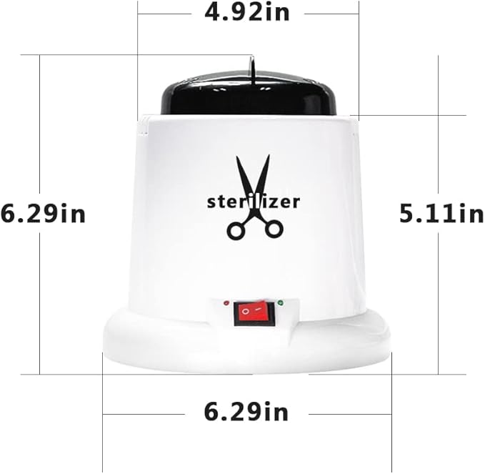 Nail Tools Cleaner High temperature Pot for Scissors Tweezers Clippers Nail Art Tools Manicure Cleaning Clean Box for Nail&Hair Salon