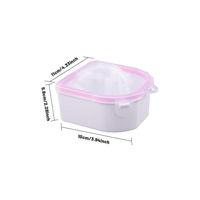 Nail Soaking Bowl Art Polish Remove Wash Soaker, Nail Soak Off Bowl Tray Manicure Nail Spa Tool (2 Pack)