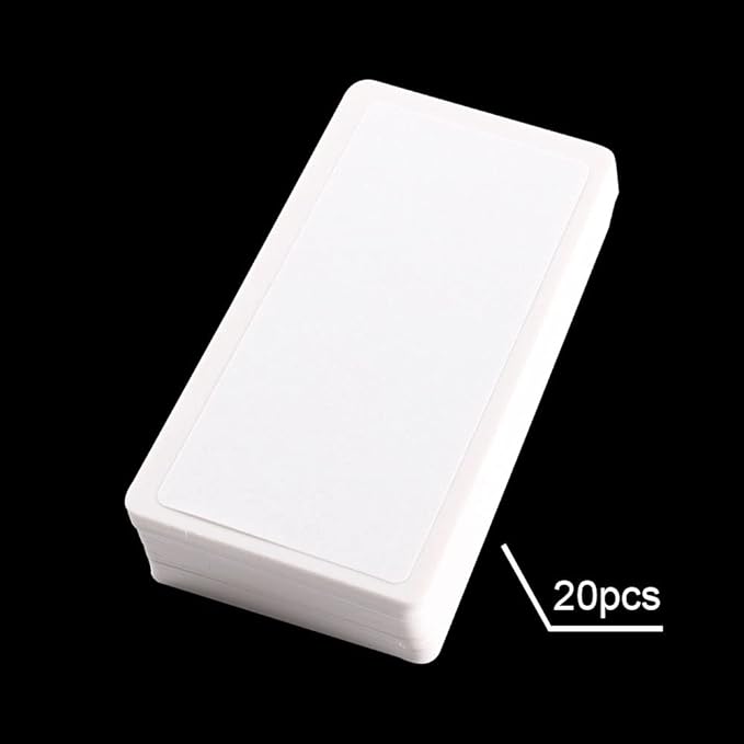 VNC 20Pcs 12X6cm Nail Art Soft Stamping Protective shell Plastic Holder Stamper Rectangel Stamp Holder