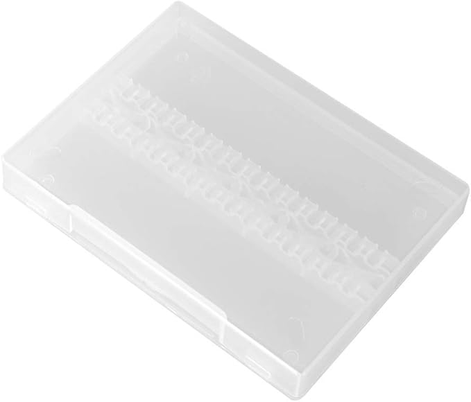 Nail Drill Bit Case, Nail Drill Bit Holder Stand Display Organizer 14 Holes Empty Nail Grinding Organizer Case Nail Art Polishing Grinding Drill Bit Holder Manicure Tool for Home Nail Salon Use