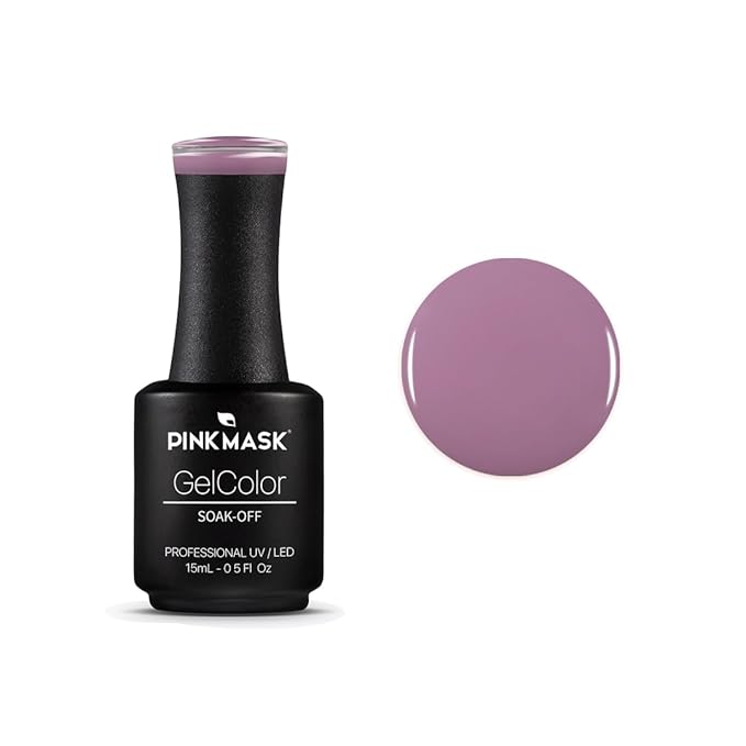 PINK MASK Gel Color Nail Polish Bran - Winter Is Coming Col. 15ml / o.5 oz - UV/LED Gel Polish, Non Wipe, Long Lasting, Soak Off Formula