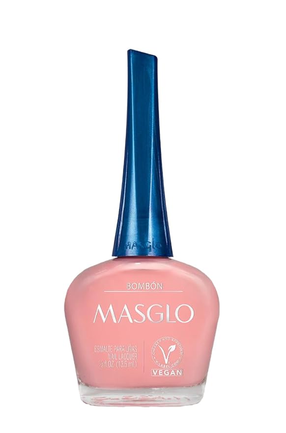 MASGLO Tradicional – Nail Polish 13-Free Formula, Up to 7 Days of Wear, High-Coverage & Glossy Finish, Vegan – (0.5 oz)