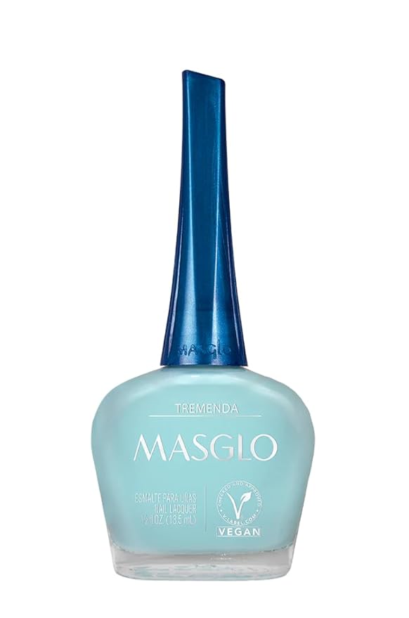 MASGLO Tradicional – Nail Polish 13-Free Formula, Up to 7 Days of Wear, High-Coverage & Glossy Finish, Vegan – (0.5 oz)