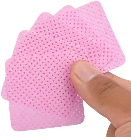 200PCS Disposable Makeup Remover Pads - Lint-Free Cotton Wipes for Nail Polish, Eyelash Glue & Manicure Cleaning, Soft & Gentle - Pack of 200 Makeup Remover Wipes