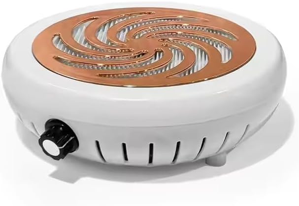High Speed 4500RPM Strong Suction Nail Dust Collector Vacuum Cleaner for Manicure Pedicure with Removable Filter (Golden)