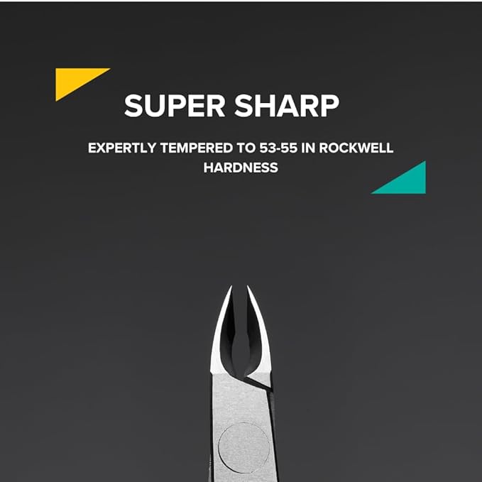 Rui Smiths Professional Cuticle Nippers | Precision Surgical-Grade Stainless Steel Cuticle Trimmer, French Handle, Double Spring, 5mm Jaw (Half Jaw)