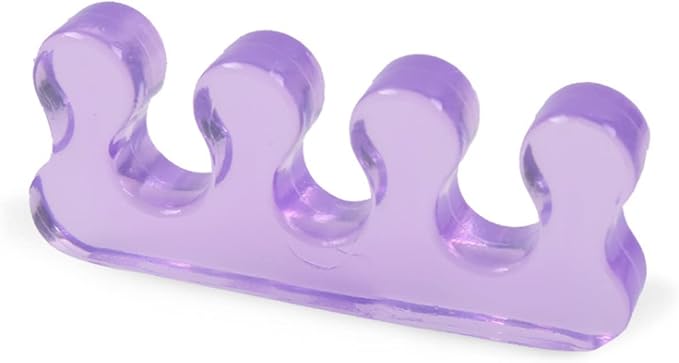 Toe Separators for Nail Polish, Toe Spacers Gel Toe Separator Toe Dividers Pedicure for Toenail Finger Tools 4 Colors IRCHLYN (4 Pairs)