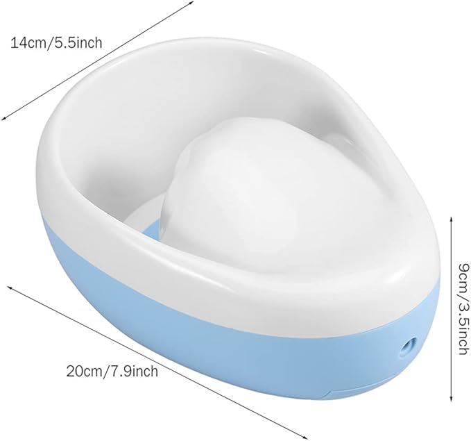 Manicure Bowl,Nail Soaking Bowl,Electric Massage Nail Soaking Bowl for Nail Polish Remove,Dead Skin Softening Beauty Manicure Tool Blue