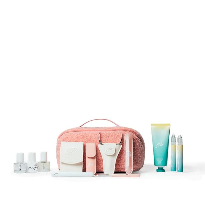 Manicure Bundle - Glossy Liquid Polish, Glass Nail Files, Complete Nail Kit for Beginners, Includes Giggle Palace Polish, Cuticle Care