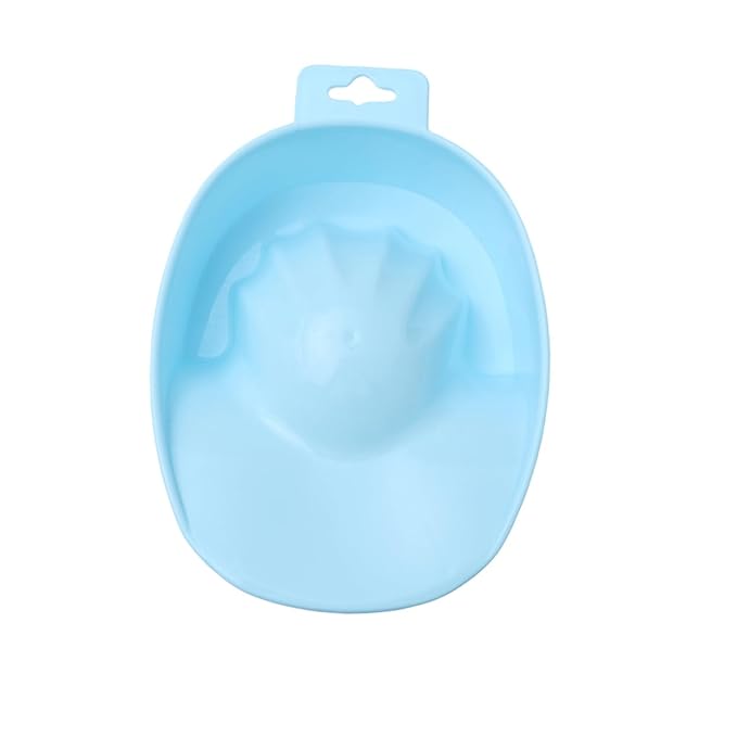 1Pc Rectangular Nail Soaking Bowl for Nail Polish Removal Blue Manicure Care Bowl Care Soaker for Nail Removal and Treatment