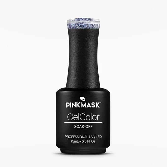 PINK MASK Gel Color Nail Polish Riverdale - Col. New York Ii 15ml / o.5 oz - UV/LED Gel Polish, Non Wipe, Long Lasting, Soak Off Formula
