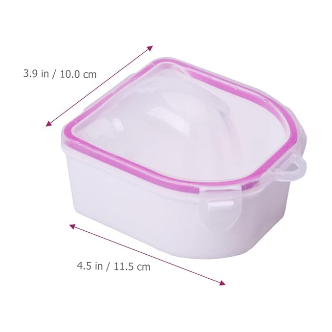minkissy 2pcs Spa Nail Soaking Bowl for Manicure Soak off Bowl Tools for Nail Art Supplies