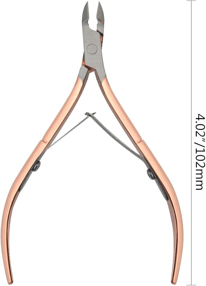 8Pieces Cuticle Trimmer Cuticle Nipper Cuticle Remover Cuticle Cutter Stainless Steel Cuticle Cutter Clipper Nail Tools for Fingernails and Toenails (Rose)