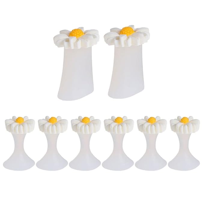 Beaupretty Toe Separator Bunion Corrector 8 Pieces Nail Polish Guards Nail Polish Protector Silicone Flower Shape Toe Spacers Divider Toe Spreader Pedicure Tools Toe Separator Bunion Corrector
