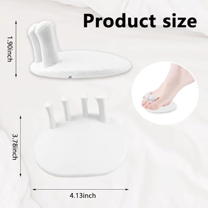 Toe Separators for Overlapping Toes Women,White Calf Trainer Toe Separators for Women,Multifunctional Bunion Corrector Thin Leg Exerciser,Suitable for Having Plantar Fasciitis,Bunions,Other Foot Pain