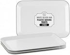 3 Pack Silver Plastic Serving Trays by R-KAY