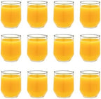 Vikko Small Juice Glasses 6 oz, Small Glass Cups, Drinking Glasses, Durable by Vikko