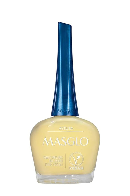 MASGLO Tradicional – Nail Polish 13-Free Formula, Up to 7 Days of Wear, High-Coverage & Glossy Finish, Vegan – (0.5 oz)