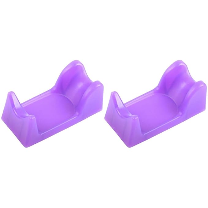 Nail Drill Handle Holder Stand - 2 Pack Plastic Manicure Shop Supply Organizer Nail Drill Rack Handpiece Holder for Salon and Home Electric Grinder Handle - Random Color, 3.7x1.9x1.4in