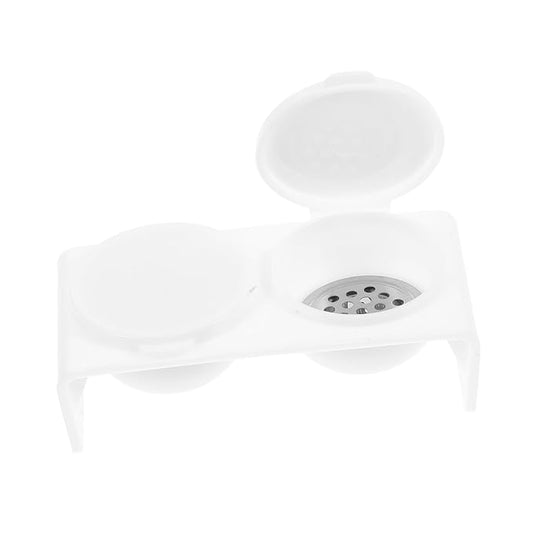 Nail Art Bowl Soaking Dish Double Cup Acrylic Nails Dappen Dish Lid Manicure Brush Cup