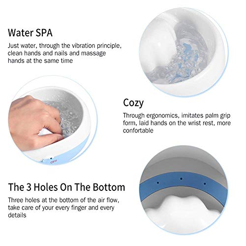 Electric Nail Soaking Bowl, Manicure Hand Bowl Spa Massager Vibrating Massager Soak Soothing Relaxing Manicure Machine Soften Cuticles Hands Care Tool