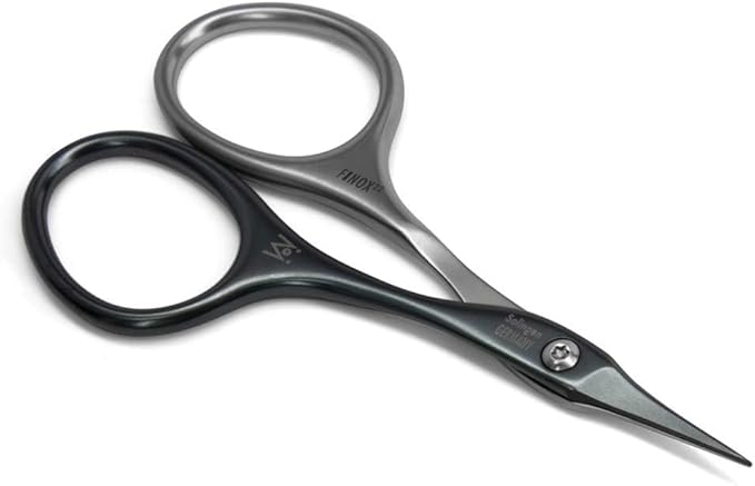 GERMANIKURE Tower Point Cuticle Scissors - Self-Sharpening FINOX22 Titanium Coated Stainless Steel Professional Grooming Scissors in Cork Case - Ethically Made in Solingen Germany - 2705