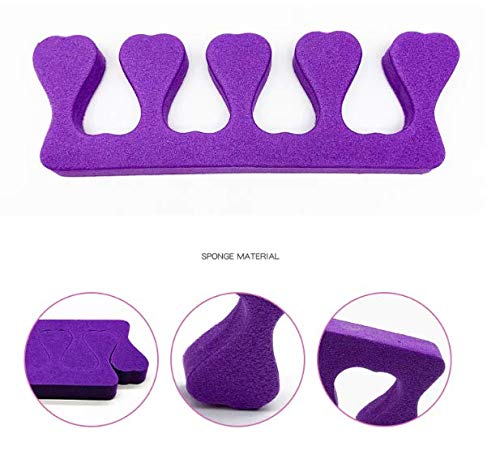 10 Pcs Soft Foam Finger Toe Separator Nail Art Manicure Pedicure Tools, Random Color