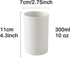 Japanese Minimalist Black and White Style Handleless Straight Ceramic Mug - Image 2