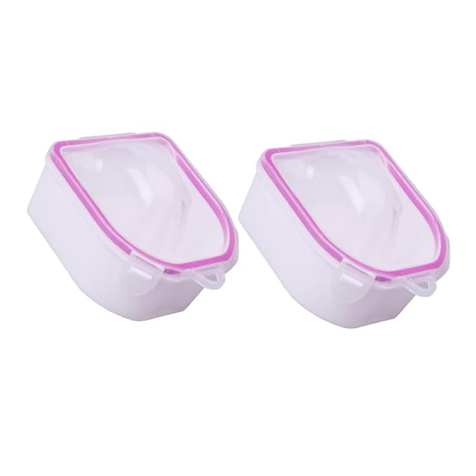 minkissy 2pcs Spa Nail Soaking Bowl for Manicure Soak off Bowl Tools for Nail Art Supplies