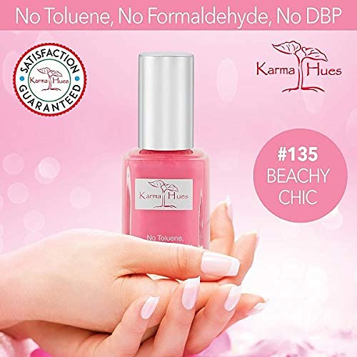 Karma Organic Natural Nail Polish-Non-Toxic Nail Art, Vegan and Cruelty-Free Nail Paint (Beachy Chic)
