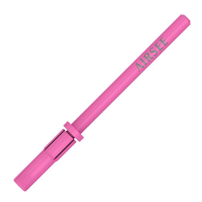 AIRSEE 3.1mm Small Nail Drill Mandrel Bits for Mini Efile Sanding Bands, Stainless Steel Professional Electric Head Clean Remove Cuticle Removing, Acrylic Manicure Sander Safety (Pistil Pink)
