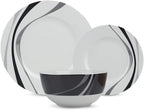 Amazon Basics 18-Piece Complete Kitchen Dinnerware Set, Microwave and - Image 4