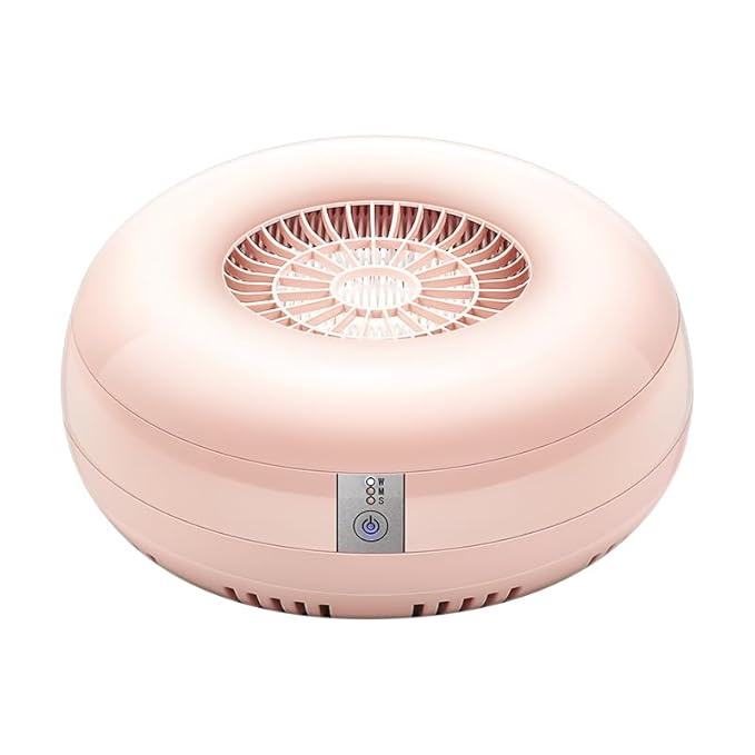 Nail Dust Collector, Quiet and Powerful Fan Dust Collector for Nail Tech with Reusable Filter, 50,000-Hour Lifespan, for Acrylic Nail Polishing,Salon & Home(Pink)
