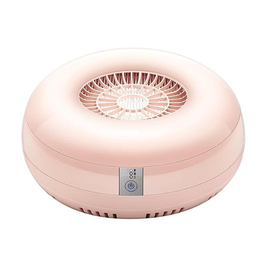 Nail Dust Collector, Quiet and Powerful Fan Dust Collector for Nail Tech with Reusable Filter, 50,000-Hour Lifespan, for Acrylic Nail Polishing,Salon & Home(Pink)