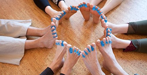 Toe Spreaders, Toe Stretcher & Toe Spacers. ToePal For Yoga. Instant Relief for Toes, Bunion Relief, Hammer Toes, 1 pair - Large Navy Blue