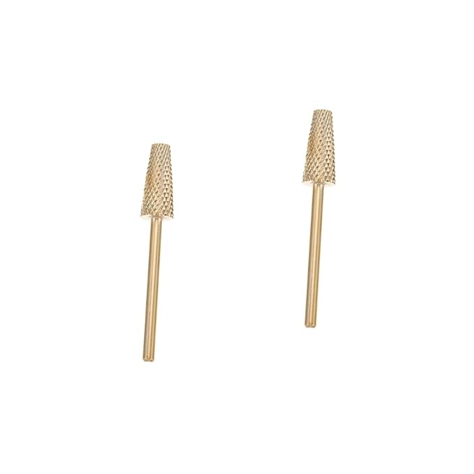 minkissy 2pcs Nail Art Grinding Bit Tungsten Drill for Electric Nail Sander for Manicure and Pedicure Lightweight Design for Easy Dead Skin Removal for Beauty Salon and Use
