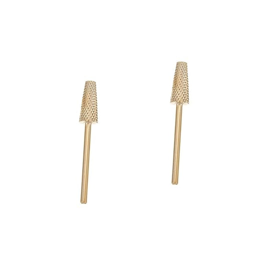 minkissy 2pcs Nail Art Grinding Bit Tungsten Drill for Electric Nail Sander for Manicure and Pedicure Lightweight Design for Easy Dead Skin Removal for Beauty Salon and Use
