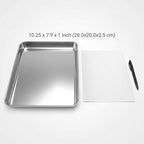 QWORK QWORK Stainless Steel Instrument Tray, Utility Tray Tool Organizer Trays - Image 2