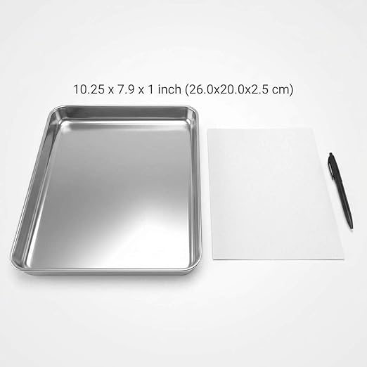 QWORK QWORK Stainless Steel Instrument Tray, Utility Tray Tool Organizer Trays - Image 2