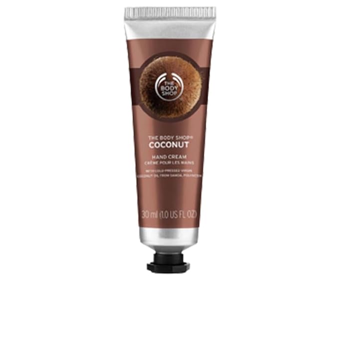 The Body Shop Coconut Hand Cream – Tropical Fragrance, On-the-Go Hydration & Protection – 1.0 oz
