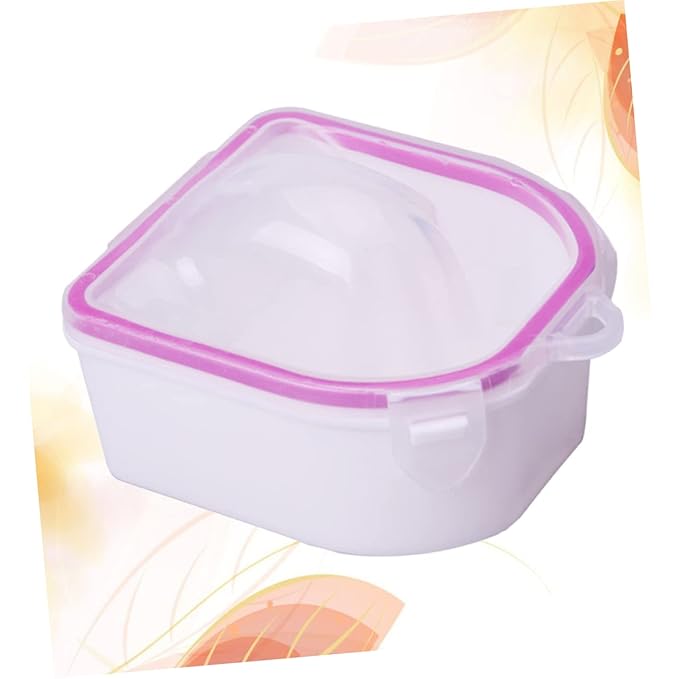 2pcs Nail Art Soak Bowl Manicure Bowls for Dip Powder Remover Nail Polish Care